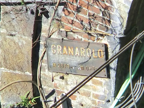 Granarolo Tunnel southern portal plate