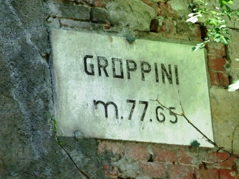 Groppini Tunnel southern portal plate