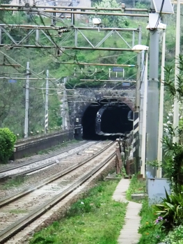 Lauro Tunnel and, in the back, Poggio Tunnel southern portals