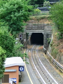 Madonna Tunnel eastern portal and new Airole Station