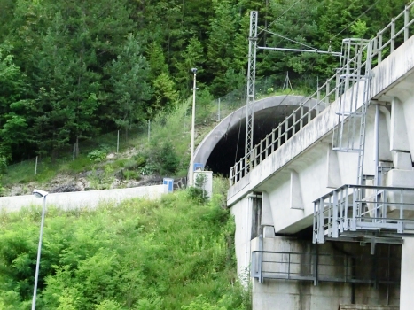 Malborghetto Tunnel eastern portal and Ugovizza Viaduct