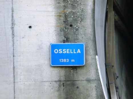 Ossella Tunnel northern portal plate