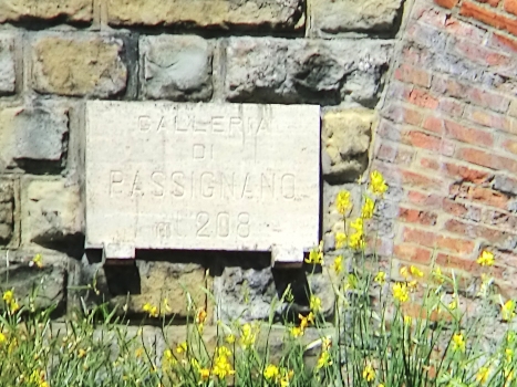 Passignano Tunnel eastern portal plate