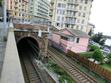 Pegli Tunnel (odd track) western portal