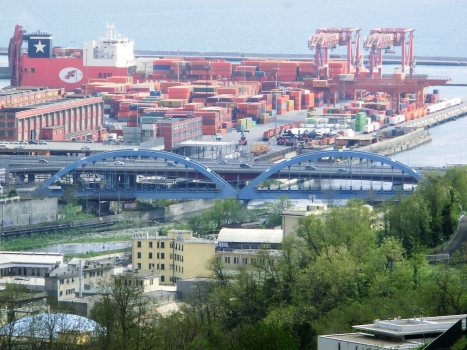 Eisenbahnbrücke über den Polcevera