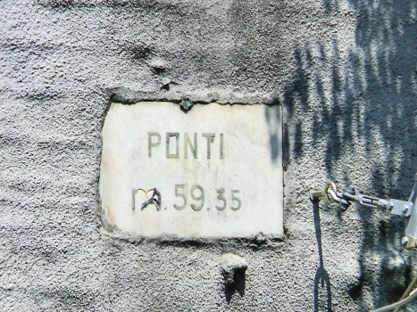 Ponti Tunnel southern portal plate