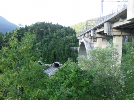 Rio Bianco Railway Bridge and Sant'Antonio southern portals tunnels