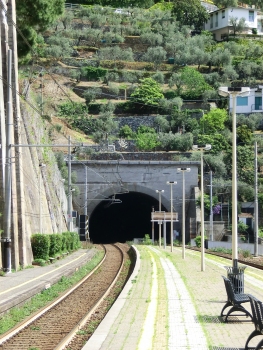 Rossola Tunnel western portal from Bonassola Station