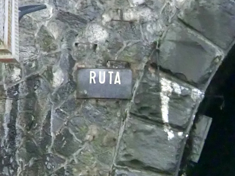 Ruta Tunnel eastern portals plate