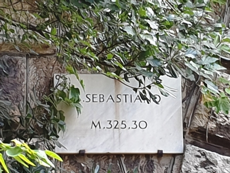 San Sebastiano Tunnel eastern portal plate
