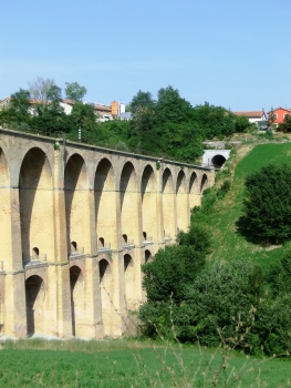 Tolentino Viaduct and San Giuseppe Tunnel western portal