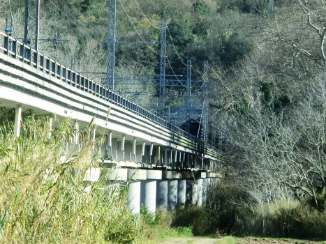 Sangro Viaduct and Diavolo Tunnel northern portal