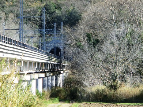 Sangro Viaduct and Diavolo Tunnel northern portal