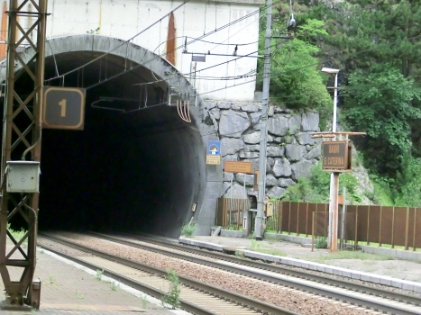 San Leopoldo Tunnel eastern portal and Bagni Santa Caterina Station