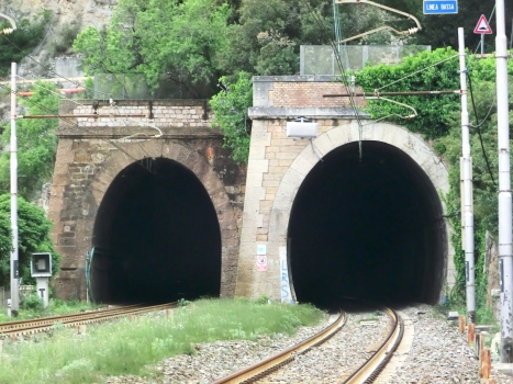 Santo Spirito East (on the left) and Santo Spirito West Tunnels northern portals