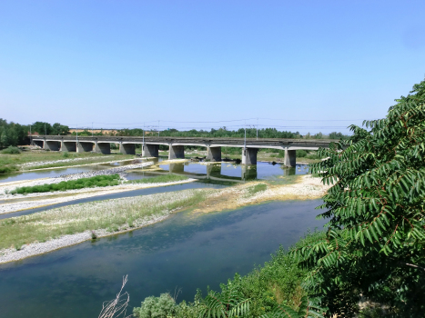 Tortona Bridge across Scrivia River