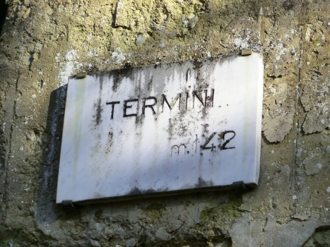Termini Tunnel western portal plate