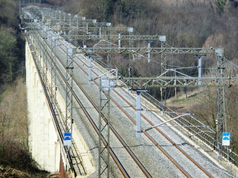 Agna Viaduct and Del Poggio Tunnel eastern portal