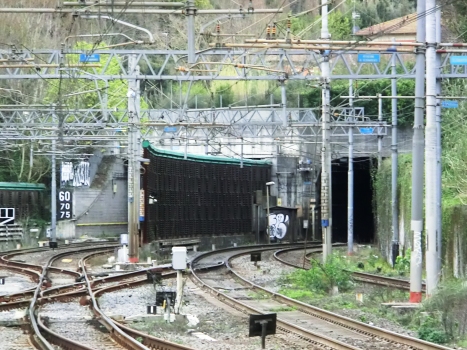 (from left to right) Gianicolo Tunnel, Quattro Venti Tunnel and Villa Pamphili Tunnel northern portals