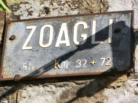 Zoagli Tunnel northern portal plate