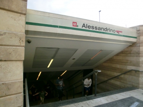Alessandrino Metro Station access