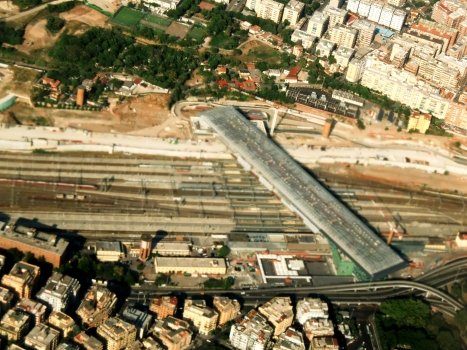 Roma Tiburtina Station aerial view