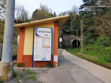 Sant'Olcese Chiesa Station and Sant'Olcese Tunnel