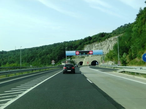 Kastelec Tunnel western portals