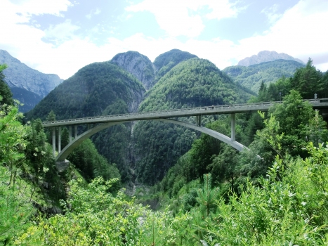 Predel Viaduct across Mangart River
