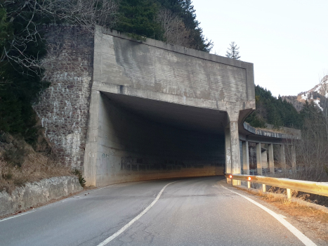 Arete Ovest Tunnel western portal