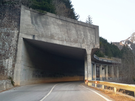 Arete Ovest Tunnel western portal