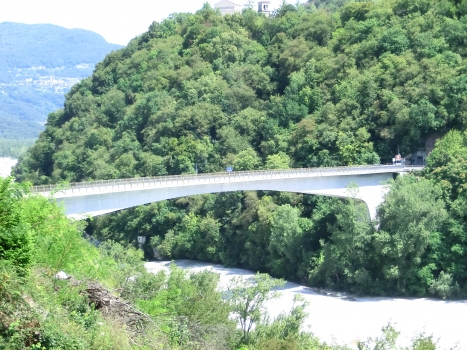 Pinzano Bridge across Tagliamento River