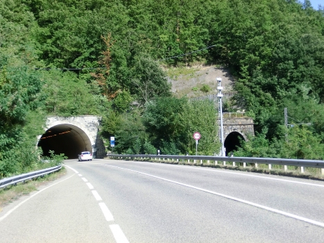 Borgallone road and railways Tunnel western portals