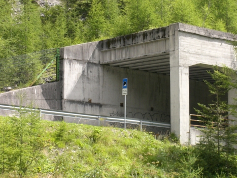 Malga Ciapela Tunnel, western portal