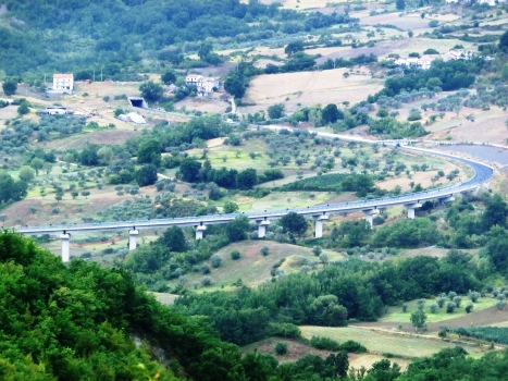 Colle Viaduct and, in the back, Vecchiarelli Tunnel