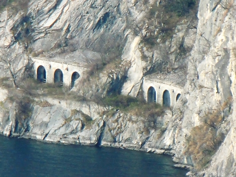 Morcate Tunnel, artificial and natural sections