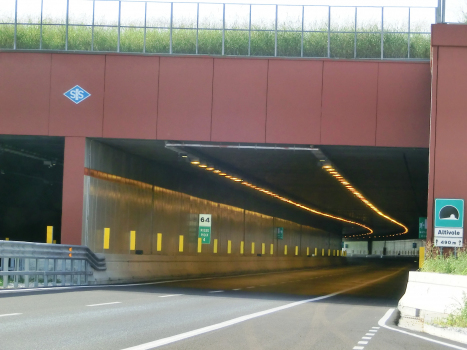 Altivole Tunnel eastern portals