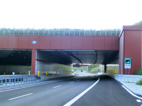 Caravaggio Tunnel eastern portals