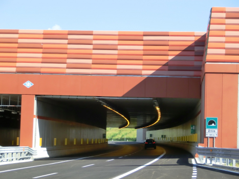 Zilio Tunnel western portals