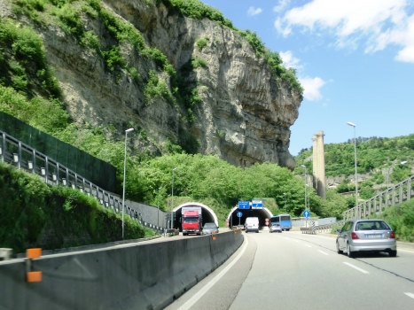 Doss Trento Tunnel southern portals