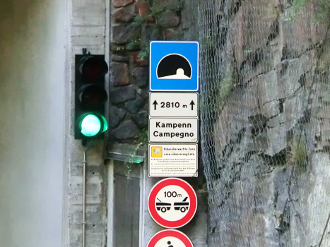 Cornedo-Campegno Tunnel, Campegno northern portal