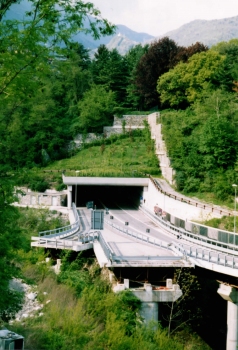 Loveno Tunnel southern portal before Crocetta Tunnel construction