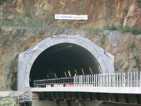 Paniga Tunnel eastern portal under construction