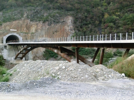 Adda-Talamona viaduct and Paniga Tunnel eastern portal under construction