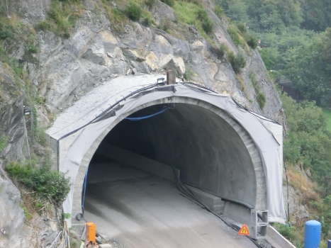 Paniga Tunnel western portal under construction