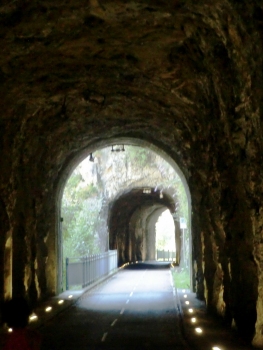 Parina 2 Tunnel northern portal. in the back, Parina 1 Tunnel