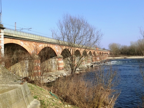 Valenza Bridge across Po River