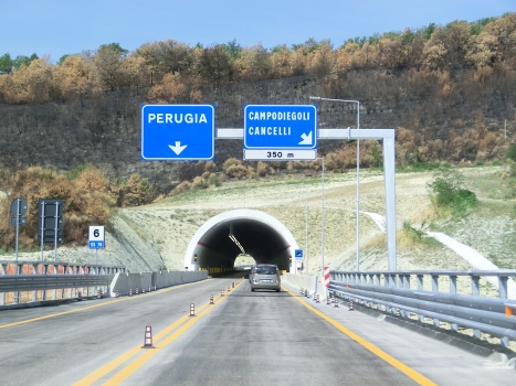 Cancelli Tunnel eastern portal