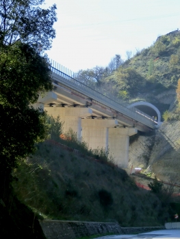 Gattuccio Sud Viaduct and Gattuccio Sud Tunnel northern portal