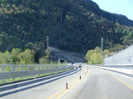 Gola della Rossa Nord Tunnel eastern portal from Serra San Quirico viaduct